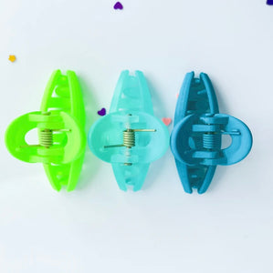 Ribbon shape Trio Small Claw Clips - Mint