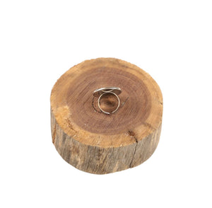 Cowhide Ring - Tan/White Patch
