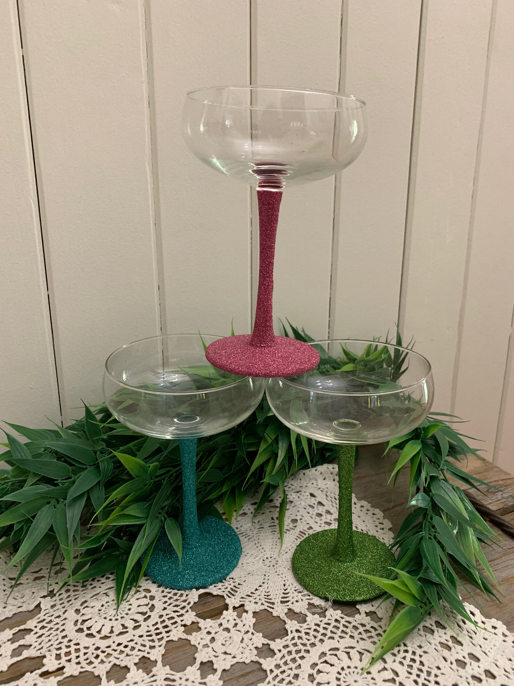 Glitter Glasses - Martini Round
