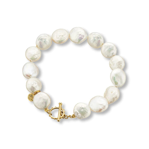 Pearl fob bracelet - Palas Jewellery