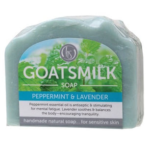 HARMONY SOAPWORKS Goat's Milk Soap  Peppermint & Lavender 140g