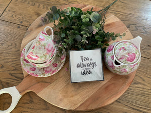 Tea Cup Set - Rose Floral
