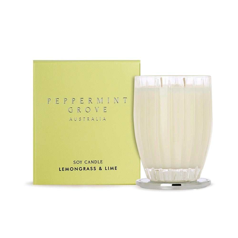Peppermint Grove- Lemongrass & Lime Candle 350g