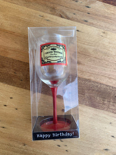Birthday Wine Glass
