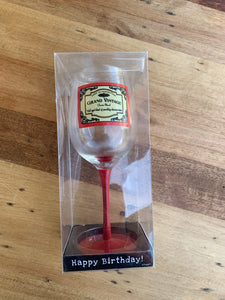 Birthday Wine Glass