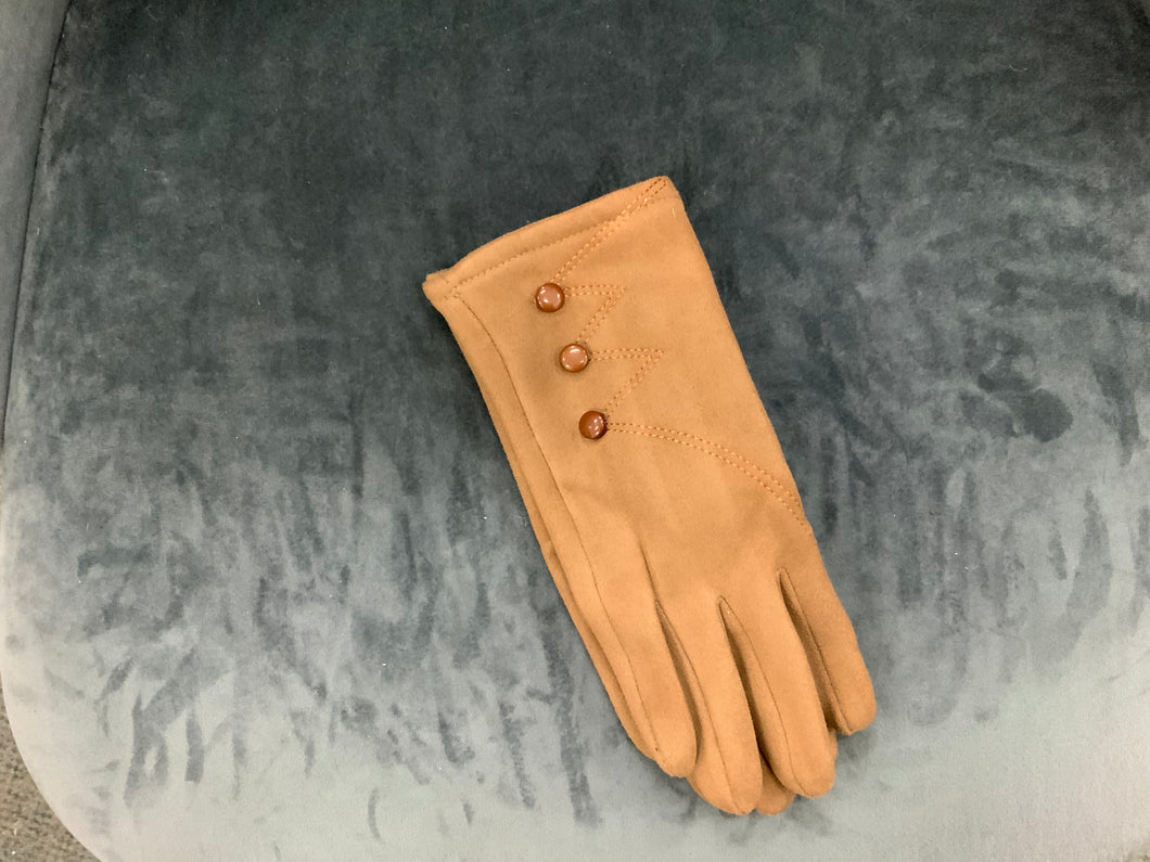 IVYS - Zig Zag Stitch Button Gloves