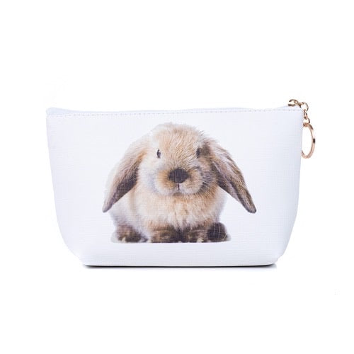 Plush Rabbit Cosmetic Bag
