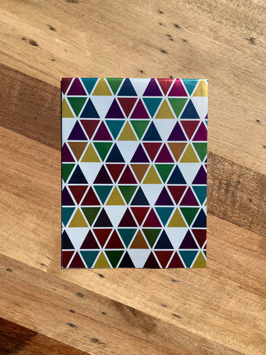 Wrapping Paper - Triangle Multi Foil (E1297)