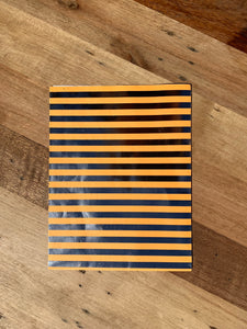 Wrapping Paper - Foil Orange & Silver Stripe (E1301)