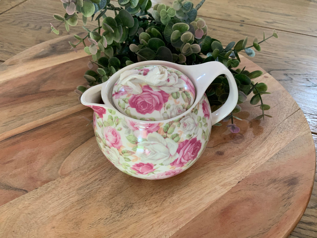 Tea Pot - Rose Floral