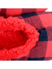 Load image into Gallery viewer, SLUMBIES - RED/BLACK PLAID MEN’S
