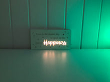 Load image into Gallery viewer, LED Sentiment Block - Happiness