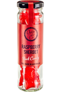 Raspberry Sherbet Rock 95g Ogilvie Confectionery