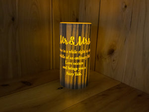 Starlight Cylinder - Mr & Mrs