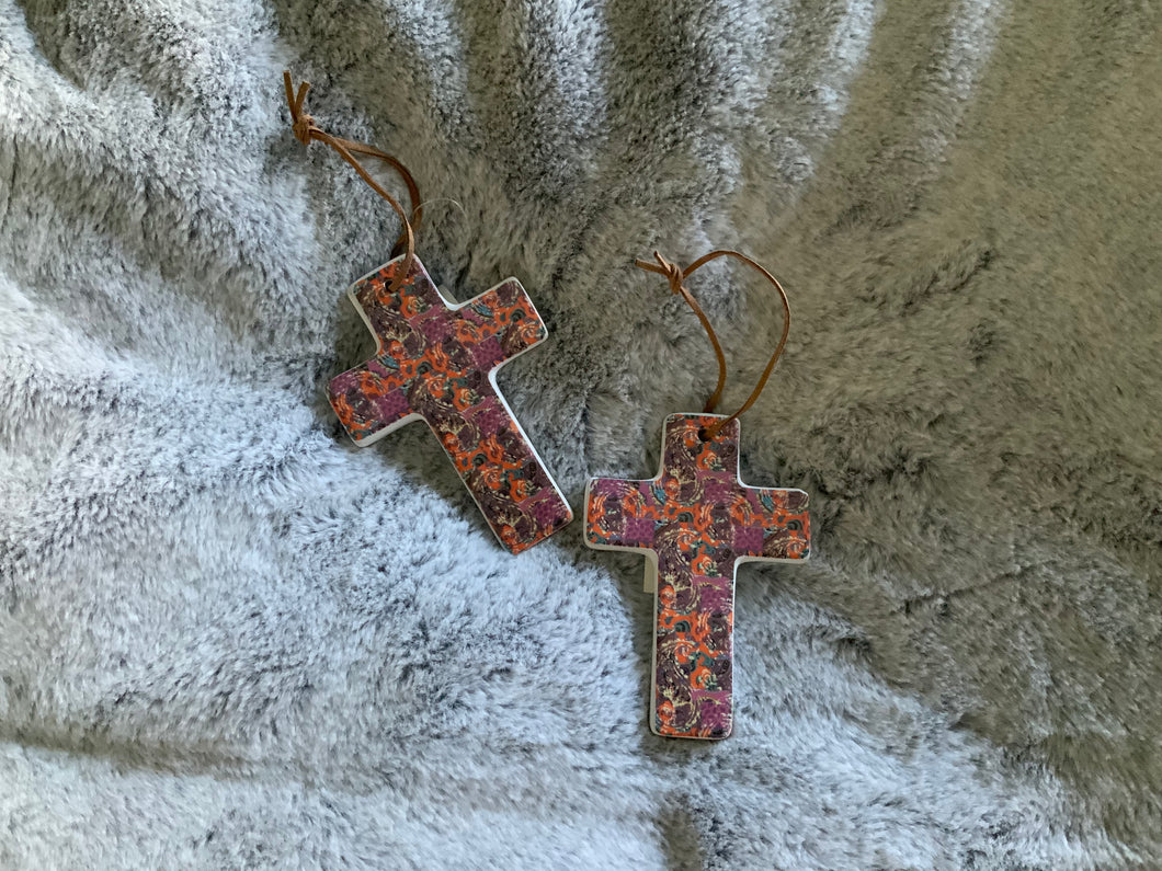 Ceramic Floral Crosses
