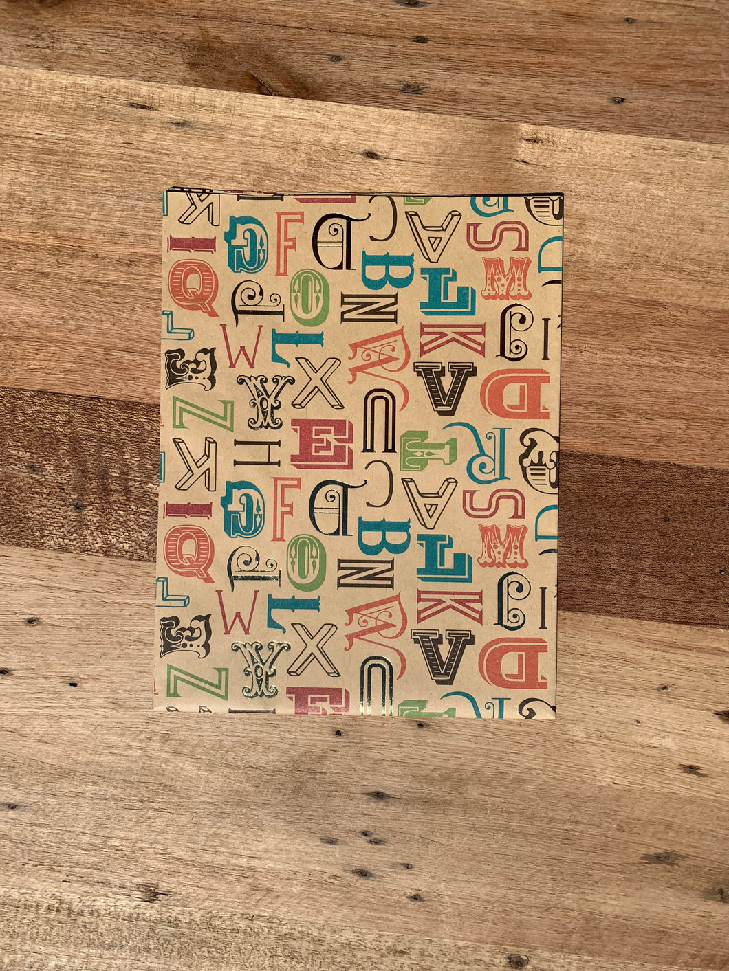 Wrapping Paper - Alphabet Multi