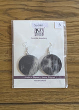 Load image into Gallery viewer, ROUND DROP HAIRON EARRINGS – SUDAN