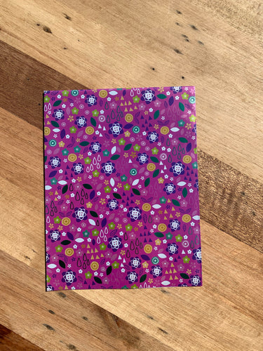 Wrapping Paper - Purple Floral (E1343)