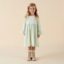 Load image into Gallery viewer, ISLA GINGHAM L/S DRESS - SAGE