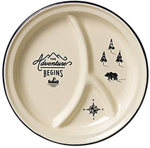 ENAMEL DIVIDED PLATE - Gentlemen's Hardware