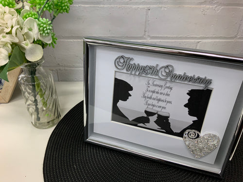 Happy 25th Anniversary Frame