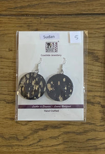ROUND DROP HAIRON EARRINGS – SUDAN