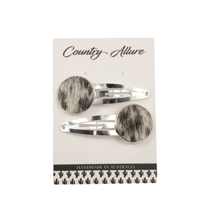 Country Allure - Double Cowhide Hair Clip 014