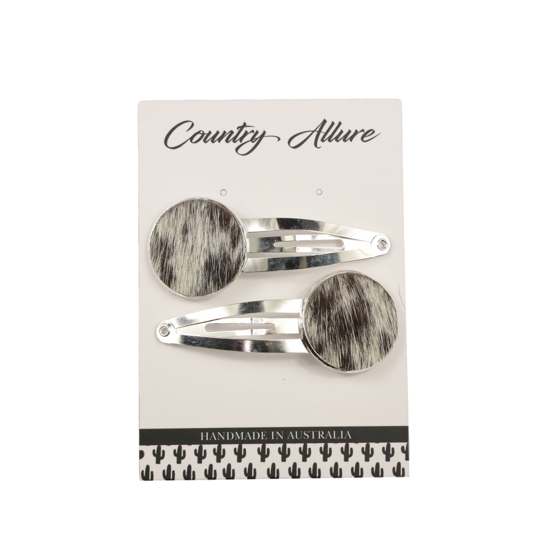 Country Allure - Double Cowhide Hair Clip 014