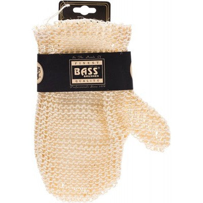 BASS BODY CARE Sisal Deluxe Hand Glove  Knitted Style, Firm