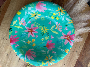 Mango Wood Floral Bowl