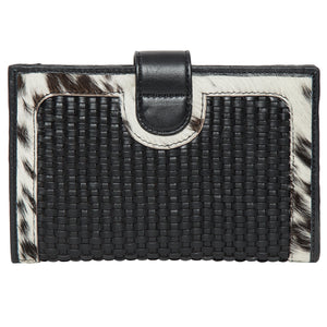 Ladies Woven Cowhide Wallet – Los Angeles WH (WH70014)