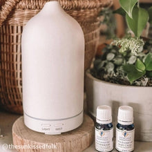 Load image into Gallery viewer, White Stone Ultrasonic Oil Diffuser