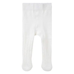 BABY CABLE KNIT TIGHTS - CREAM