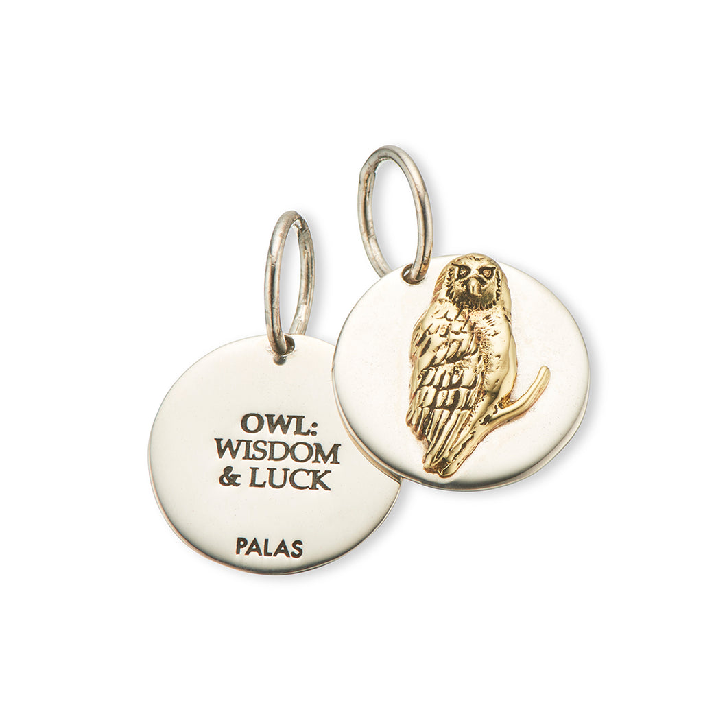 Owl charm - Palas Jewellery