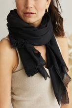 Load image into Gallery viewer, Scarf ~ French Riviera ~ Black