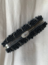 Load image into Gallery viewer, Black Bead &amp; Diamanté Evening Bag