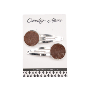 Country Allure - Double Cowhide Hair Clip 007
