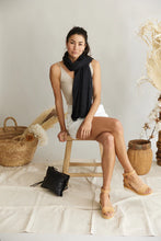 Load image into Gallery viewer, Scarf ~ French Riviera ~ Black
