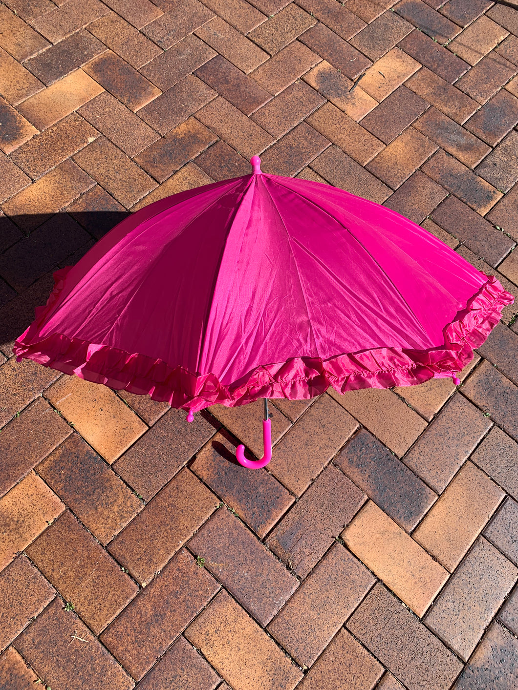 Pink Frill Umbrella