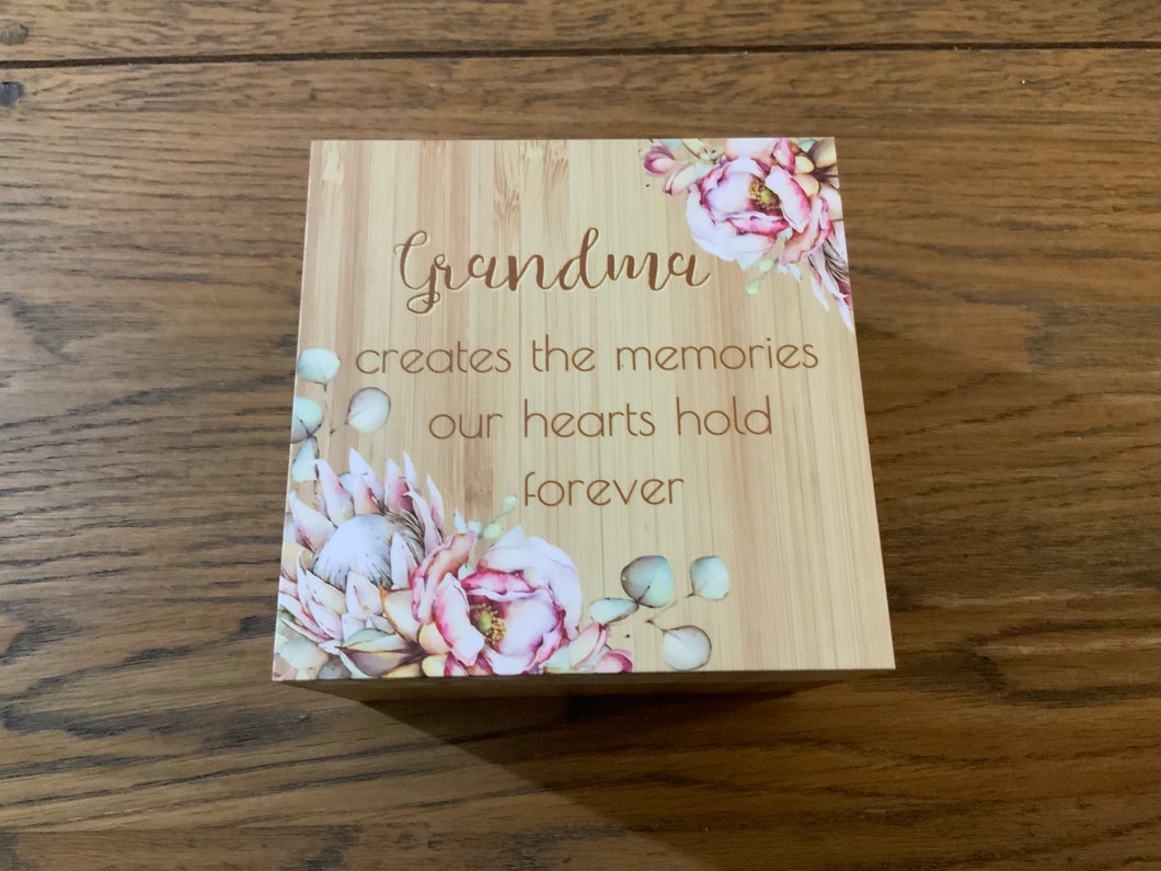 Timber Trinket Box - Grandma