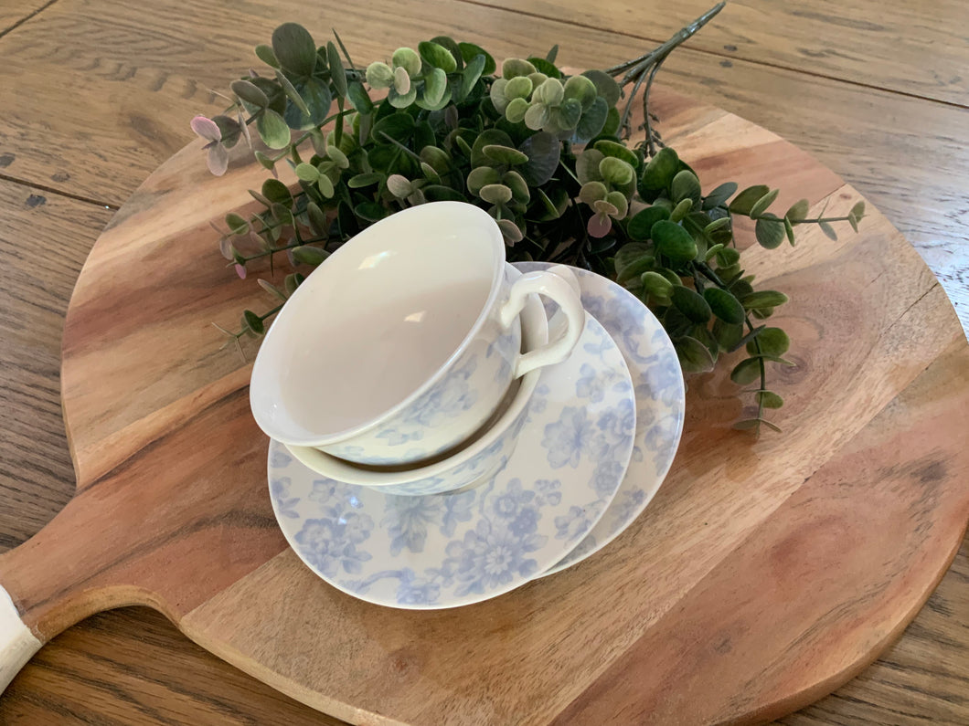Tea Cup Set - Blue Floral